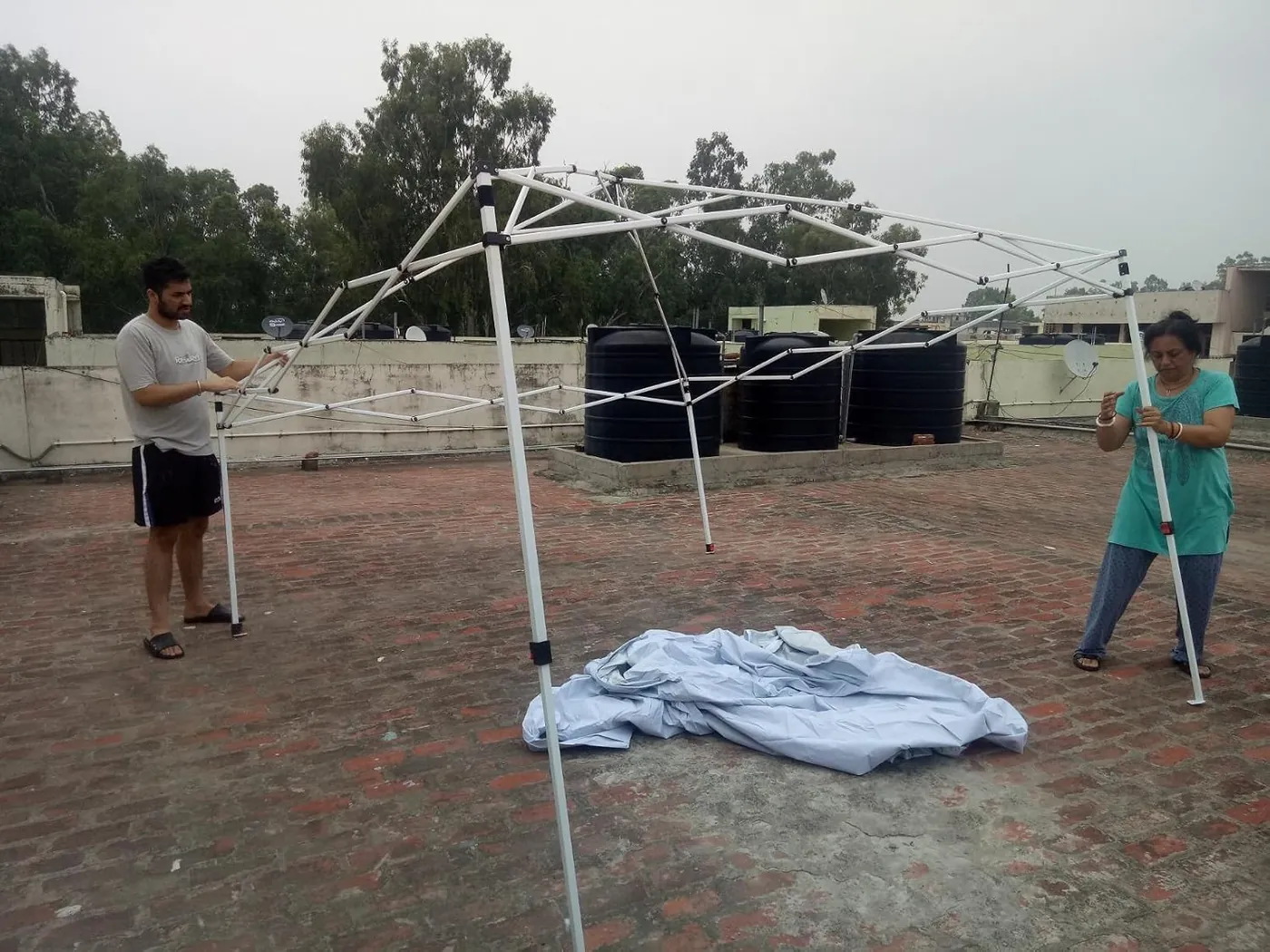 Foto de cliente — carpa CROWN SHADES en la terraza