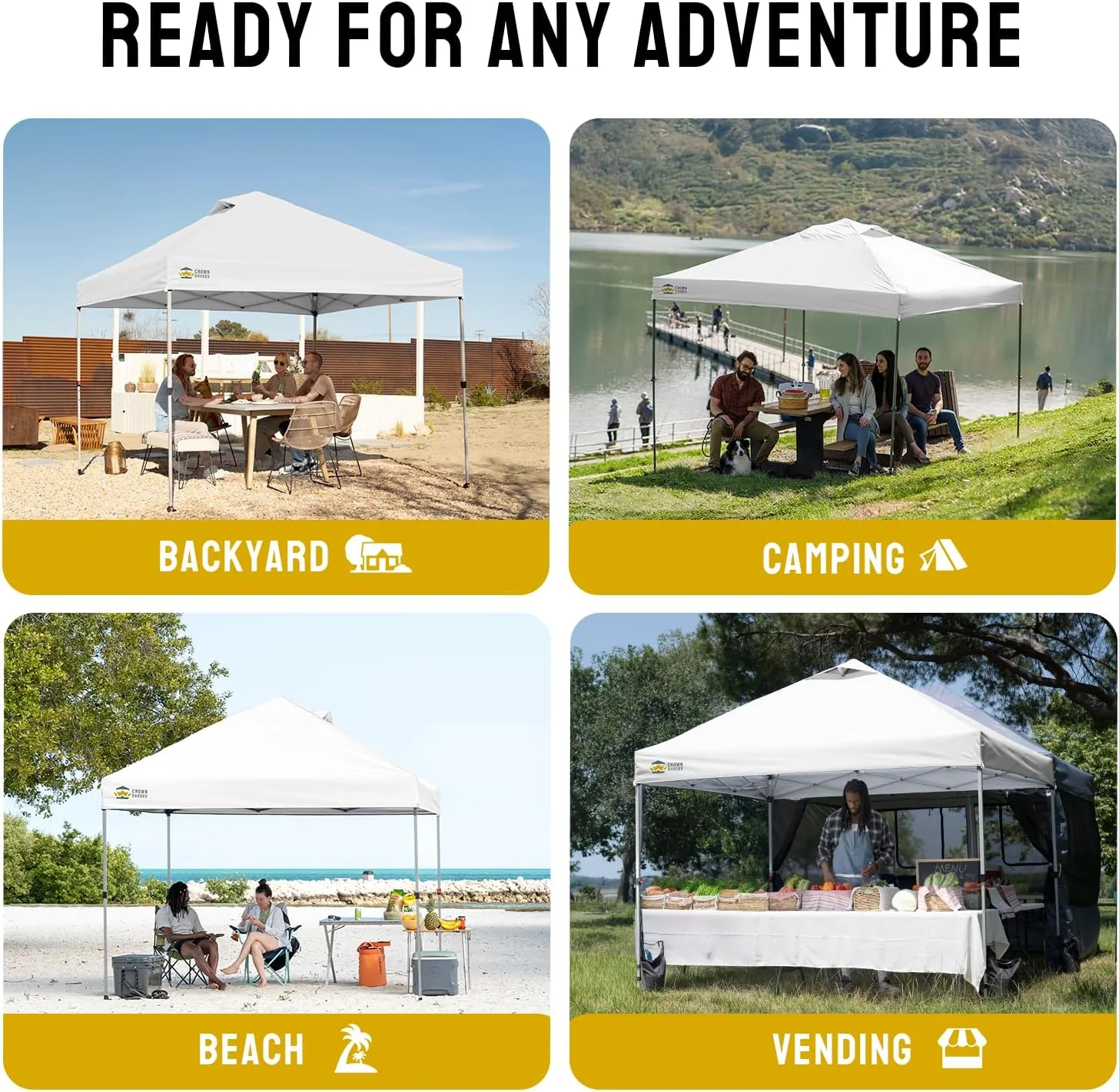 Carpa plegable CROWN SHADES 3 × 3 m — imagen 5
