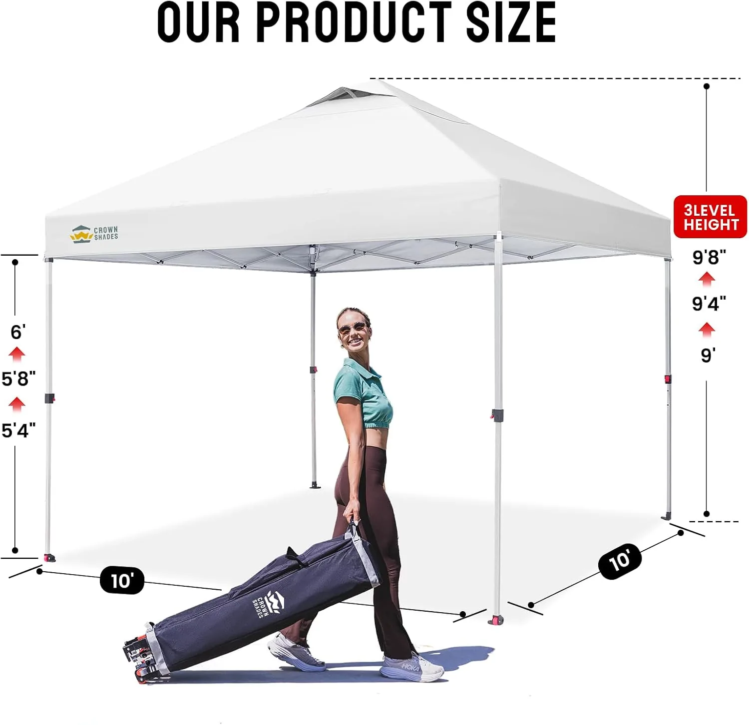 Carpa plegable CROWN SHADES 3 × 3 m — imagen 6